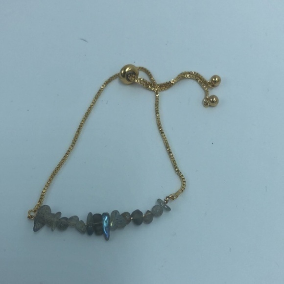 Raw Rutilated Quartz Gold Handmade bracelet NWT - Picture 8 of 9